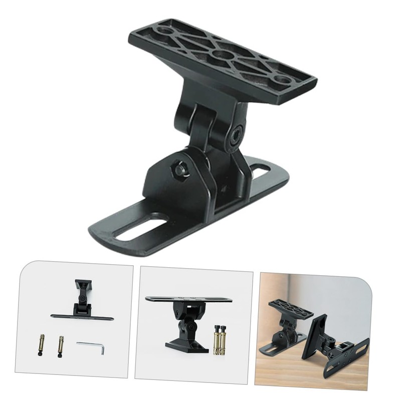 SHINEOFI Rotatable Wall Speaker Shelf Mount Adjustable Center Channel Stand
