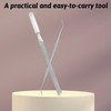 YBEATY Long Nail File Professional Stainless Steel Fingernail Toenail File