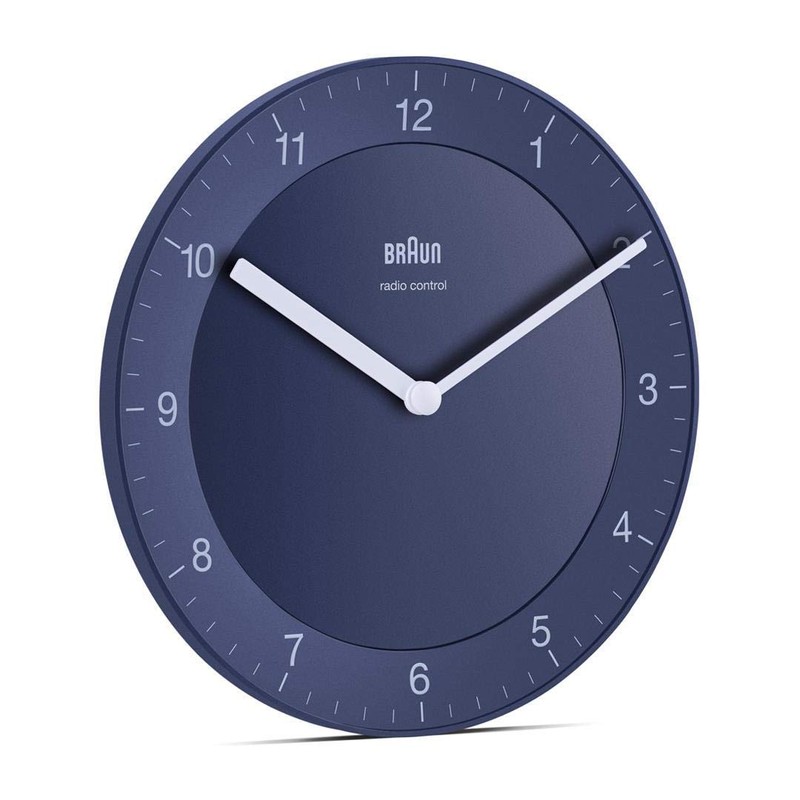 Braun Wall Clock, Blue, Normal