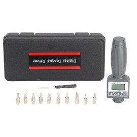 1/4in Drive Torsion Screwdriver Set LCD Display Quick Release 0.4 to 2Nm Torsion Wrench Set with Bits