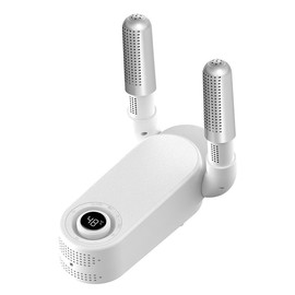 Shoe Dryer, Boot Warmer,Glove Dryer and Leather Handles,Timer 30/60/90/120 Minutes Optional- 90° Adjustable Drying Rack with Heated Dryer,Suitable for Cold and Wet Weather -White