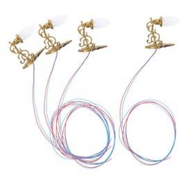 Operitacx 4 Stück Modell Wandleuchte Miniatur Puppenhaus Licht wandlampe retro wandleuchte vintage Sandtisch Zubehör vintage wandleuchte puppenhaus mini wandleuchte kleine Wandlampe Abs