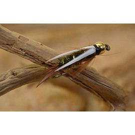 Tungsten Bead Head Prince Nymph Fly | 1 Dozen Flies (Hook #12)