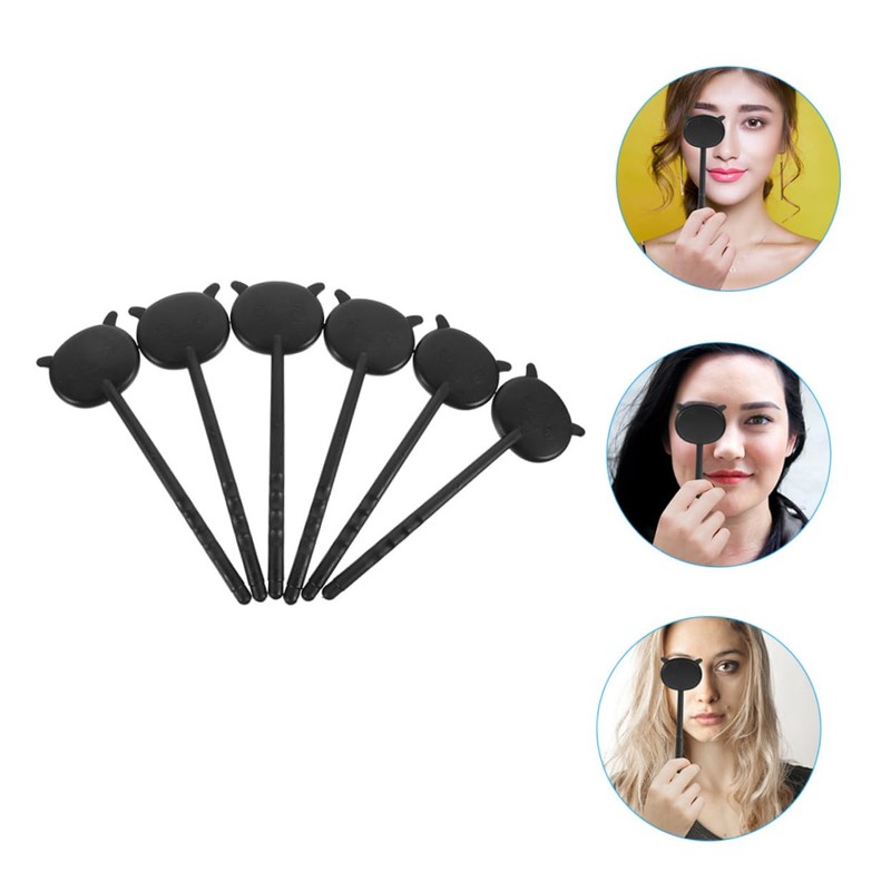Ipetboom 2sets Handheld Eye Occluder for Test Durable Plastic Eye