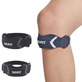 Rodillera,Rodilleras gym,Ajustable Estabilizador,Rodilleras de Gimnasio, Estables, Adecuadas Para Correr, Voleibol, Baloncesto，Deportes.(1 pieza) (Negro)