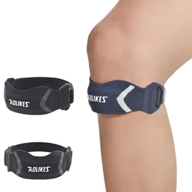 Rodillera,Rodilleras gym,Ajustable Estabilizador,Rodilleras de Gimnasio, Estables, Adecuadas Para Correr, Voleibol, Baloncesto，Deportes.(1 pieza) (Negro)