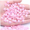 Baluue 500pcs Nail Pearl Diamond Decor Heart Shape Rhinestones for