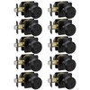 Haidms 10 Pack Black Door Knobs, Interior Door knobs, Privacy