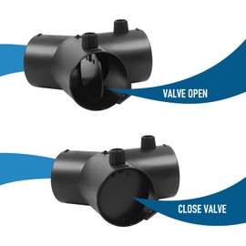 MaxEarn Ø75mm Type-Y Duct Connection, Air Heater Diesel Auxiliary Accessories with Double Valve, 3-Way Air Outlet Pipe for Diesel Heater