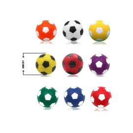1.42 Inch Foosball Table Balls, 9 Colors Table Soccer Balls for Foosball Tabletop Game Accessory Replacements Multicolor World Cup Gifts (9PCS Multicolors)