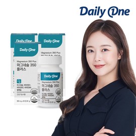 Daily One Magnesium 350 Plus 81g, 90 tablets x 3 containers, 9 month supply / 데일리원  마그네슘 350 플러스 81g 90정 x 3통 9개월분