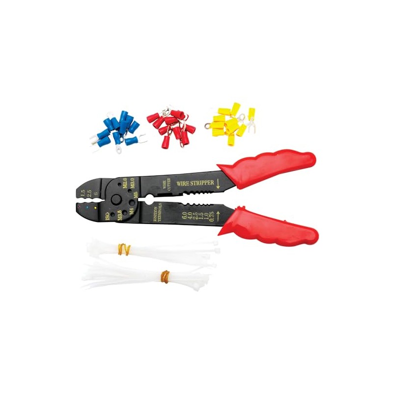 Performance Tool 1483 All-in-One Electrical Crimping Tool Kit - Includes