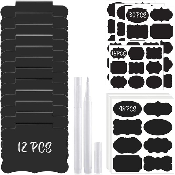 ADULLPONY 110 PCS Basket Labels Clip On Set, Storage Bin