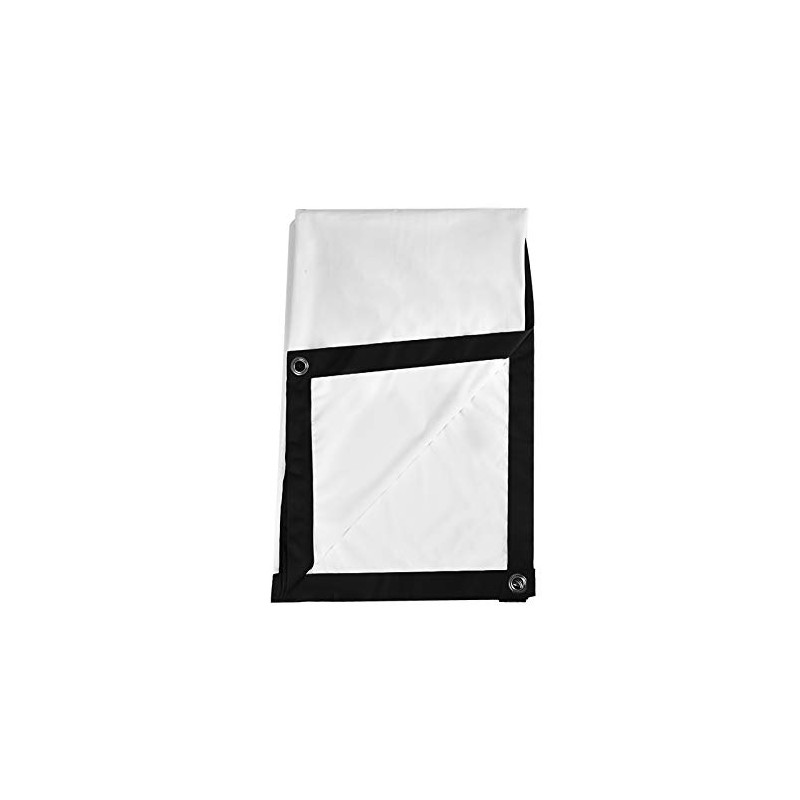 Projector Curtain Screen, Portable Projector Screen Foldable Non‑Crease White Projector