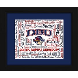 Dallas Baptist University (DBU) 16x20 Beautifully Framed Canvas Art Piece