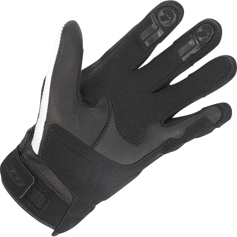 Büse Safe Ride Motorcycle Gloves, Black/White/Red, 8