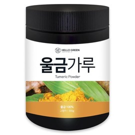 (헬로우 그린)진도산 프리미엄 울금 분말 가루 300g(통) Hello Green Jindo Premium Turmeric Powder 300g (Container)