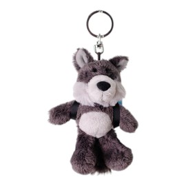 Nikki Outdoor Products Key Holder, Wolf 3.9 inches (10 cm), Backpack, Blue, Kids, W 2.8 x D 2.4 x H 3.9 inches (7 x 6 x 10 cm)