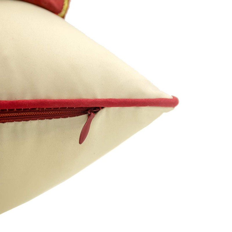 vctops Elegant Embroidered Peacock Decorative Throw Pillow Case Silky Satin
