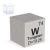 Tungsten Cube 0.39" 99.95% Pure Element 10mm Density Metal Cube