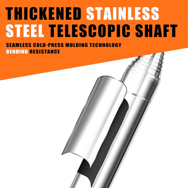 BIRDIEBLAST Golf Ball Retriever Telescopic for Water, 9Ft/12Ft/17Ft/20Ft Stainless Steel