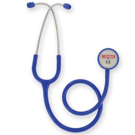 Gima Classic dual head stethoscope - royal blue tube, littmann type stethoscope, professional stethoscope