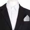 DonDon Men's Pocket Square 21 x 21 cm Dimensionally Stable