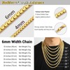 Gold Necklace Mens Chains 20inch Stainless Steel Gold Chain For