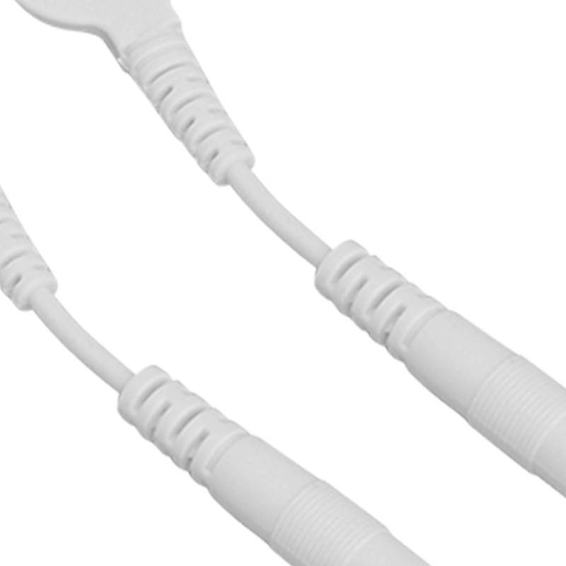 20Pcs Electrode Wires 2.0in Portable Replacement Button Electrode Lead Wires