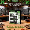 Magnetic Nut Driver Set, 20-Piece Metric & SAE 1/4" Hex