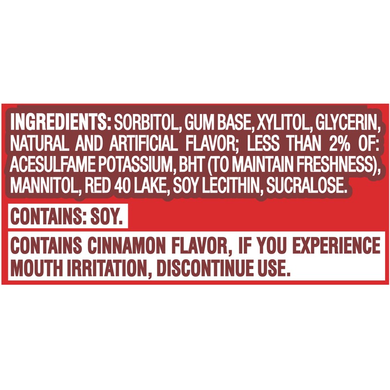 Trident Sugar Free Gum, Cinnamon Flavor, 60 Packs (840 Pieces