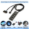 MTAKYA 9Pin USB 2.0 Header Splitter With SATA Power Cable
