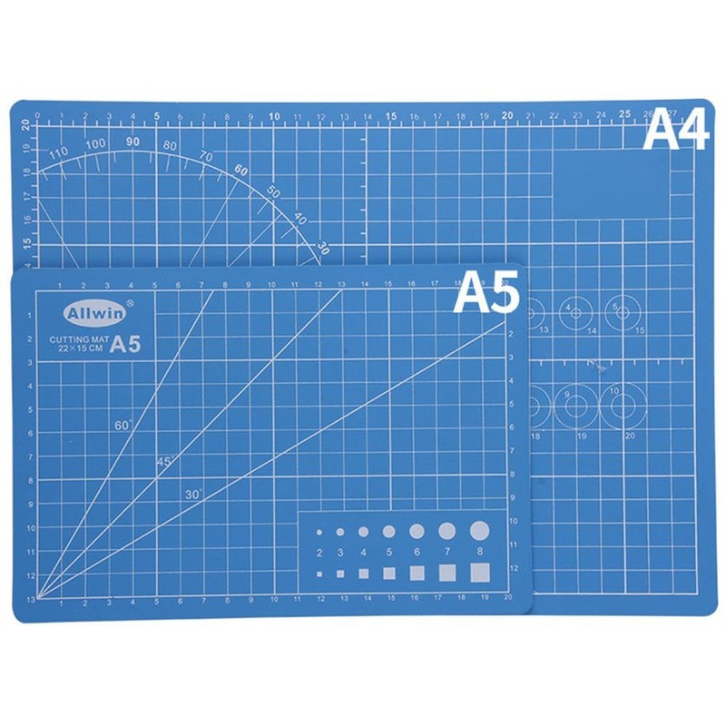 Cutting Mat, A4 PVC Craft Mat, Self-Healing Cutting Board for