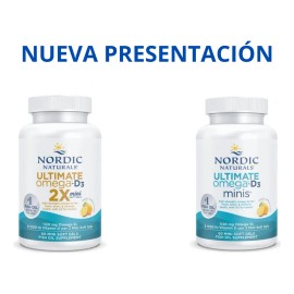 Nordic Naturals Ultimate Omega D3 2x Mini 1120 Mg 60 Cap Sabor Limón