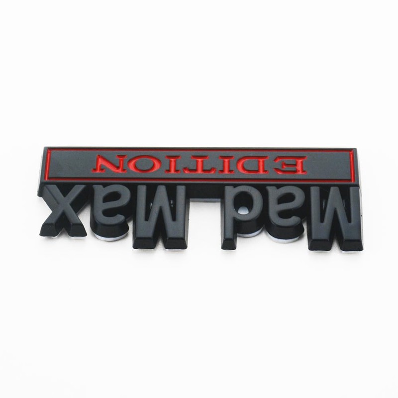 2Pc Madmax Edition Emblem 3D Badge Stickers with Double Tape