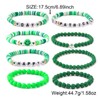 SHINUS BOHO St.Patrick's Day Green Beaded Bracelet for Women Men