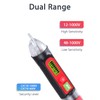 Wintact Non-Contact AC Voltage Detector Pen, 12V-1000V/48V-1000V Dual Range, High/Low