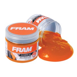 FRAM FEK40007AM Cleaning Gel for Car, Great for Auto and Home, Interior Cleaning Slime for Bike, Keyboards, Remotes, etc, 5.6oz (160 g), 2pk