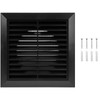 HVAC OV 4 Inch Fit - Black Plastic Vent Cover