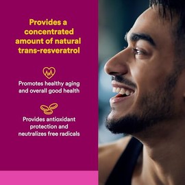 Natural Factors - ResveratrolRich Super Strength Resveratrol Concentrate 500 mg, Supports Healthy Aging, 60 Vegetarian Capsules                       