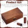 70 Pcs Alphabet Wooden Rubber Stamps with Box Letter Number