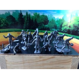 MARX TOYS RECAST 54 MM CONSTRUCTION WORKER PLAYSETREISSUE