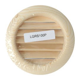 The lgrs100p-y Ventilation Grill Recessed Round Wooden, Pine Red, 110 mm
