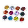 Ipetboom 3sets Nail Gems Manicure Rhinestones Art Stickers DIY Supplies