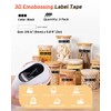 3D Embossing Device Labels - 3/8 Inch (9 mm) Compatible