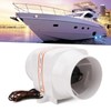 4in 270CFM Bilge Air Blower InLine Electric Waterproof White for