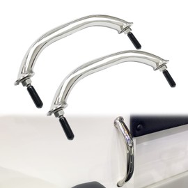 Tuop 8 Inch Stainless Steel Handle Grab Handrail Grip, Marine Boat Hardware for Multipurpose (2 PCS)