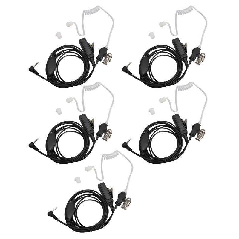 2.5mm Acoustic Tube Earpiece Single Pin PTT Button Walkie Talkie