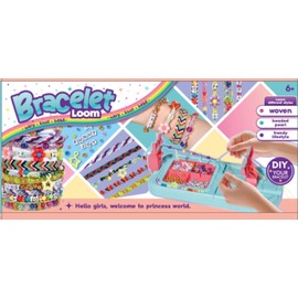 Friendship Bracelet Making Kit, Loom Bracelet Maker Kit for Kid Ages 8-12, Jewelry String Making Kit with 3 Styles Threads and 6 Styles Beads, Christmas Birthday Gifts for Ages 6 7 8 9 10+ Year Old