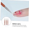 SAFIGLE 3 Pcs Nail Art Liner Brush Durable Nail Design